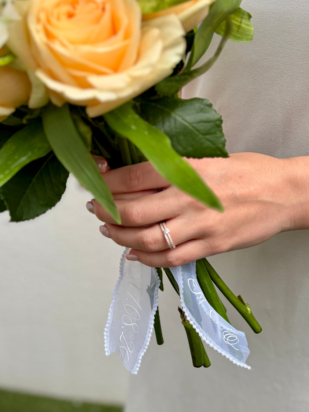 Ruban bouquet de mariée personnalisé – Collection spéciale