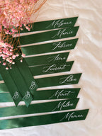 Ruban Satin Personnalisé Marque-Place – Mariage & Événement